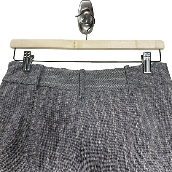 Zara Grey Striped Printed Pleated Mini Suit Short Size Small NWT - Picture 15 of 16